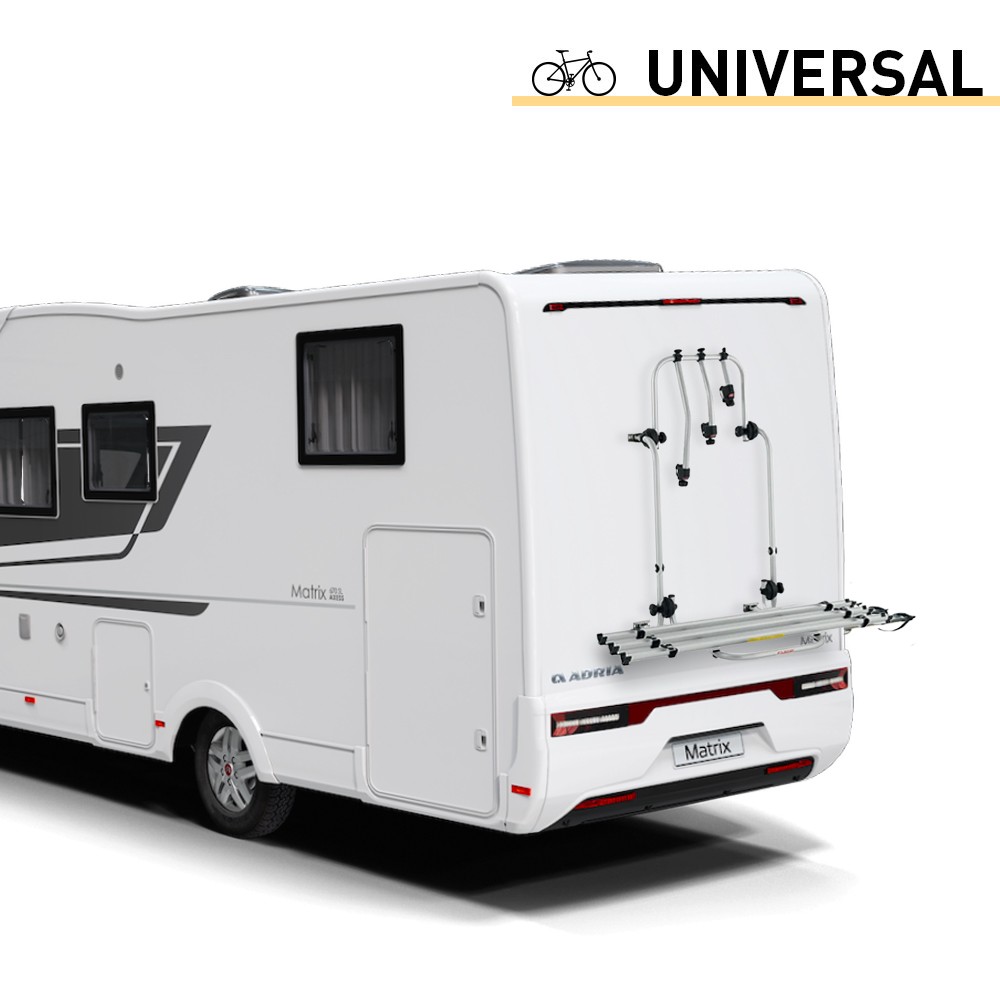 Portabici 3 biciclette universale regolabile h47-87cm Bici Ok Camper