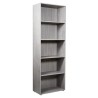 Libreria alta grigio ufficio salotto 5 vani mensole regolabili Kbook 5GS