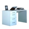 Scrivania moderna bianca 4 cassetti ufficio smartworking 110X60 KimDesk WS Offerta