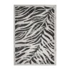 Tappeto moderno rettangolare motivo zebra grigio nero Double GRI006 Vendita