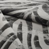 Tappeto moderno rettangolare motivo zebra grigio nero Double GRI006 Offerta