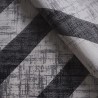 Tappeto design geometrico moderno rettangolare grigio nero Double GRI008 Offerta