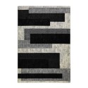 Tappeto moderno design geometrico pelo corto grigio bianco nero GRI224 Vendita