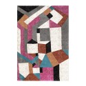 Tappeto geometrico multicolore rettangolare salotto moderno MUL435 Vendita