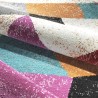 Tappeto geometrico multicolore rettangolare salotto moderno MUL435 Offerta