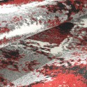 Tappeto design moderno rettangolare colorato rosso grigio bianco MUL439 Offerta