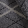 Tappeto soggiorno a pelo lungo rettangolare grigio stile shaggy SGRI004 Offerta