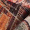 Tappeto soggiorno rettangolare stile patchwork etnico multicolore PATC01