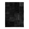 Tappeto nero rettangolare antiscivolo salotto camera cucina TUAN01