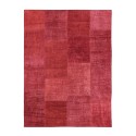 Tappeto antiscivolo rettangolare rosso soggiorno design moderno TURO01