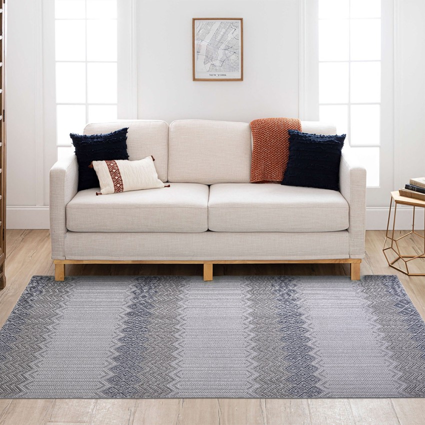 Tappeto rettangolare moderno interno esterno veranda grigio CSGRI001 Promozione