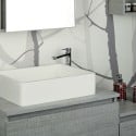 Miscelatore rubinetto lavabo bagno cromato leva monocomando E3001
