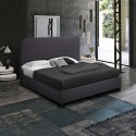 Letto francese una piazza e mezza in tessuto con rete 120x190 Zurich Promozione