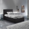 Letto singolo 1 piazza con rete e contenitore 80x190 Basel Twin 