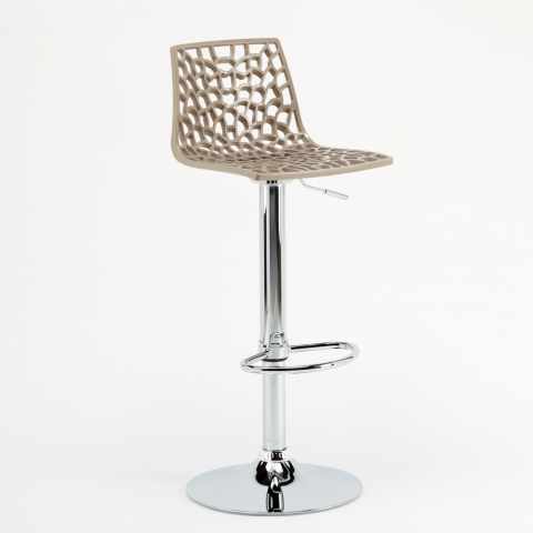 Sgabello Grand Soleil SPIDER bar cucina girevole regolabile beige II scelta
