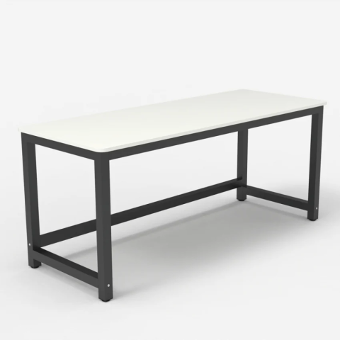 Scrivania ufficio 160x70cm Bridgeblack 160 bianco II scelta