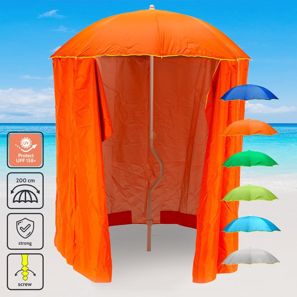 Ombrellone mare GiraFacile 200 Cm Protezione uv tenda spiaggia pesca Zeus