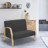 Divano divanetto legno e tessuto per salotto sale d'aspetto e studio design Esbjerg Modello