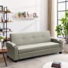 Divano letto 2 posti in similpelle reclinabile Ambra pronto letto Offerta