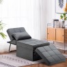 Pouf poltrona letto pieghevole in tessuto Sweet Relax Vendita