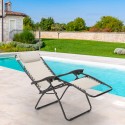 Sedia sdraio spiaggia giardino pieghevole multiposizione Emily Zero Gravity