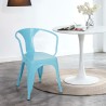 Stock 20 sedie Tolix Industrial con braccioli acciaio per cucina e bar Steel Arm