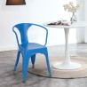 stock 20 sedie industrial con braccioli acciaio per cucina e bar steel arm 