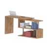 Scrivania ufficio design girevole angolare in legno 2 ripiani Volta WD Costo