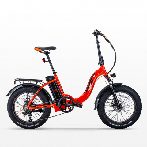 Bici bicicletta elettrica ebike pieghevole RKS RSI-X Shimano arancione II scelta Promozione