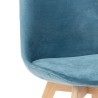 Sedia legno e tessuto cuscino cucina bar ristorante Dolphin blu II Scelta Offerta