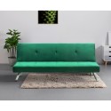 Divano letto 2 posti clic clac reclinabile design velluto tessuto Probatus 
