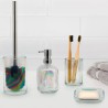 Set accessori bagno vetro bicchiere porta spazzolini porta sapone Opal Promozione