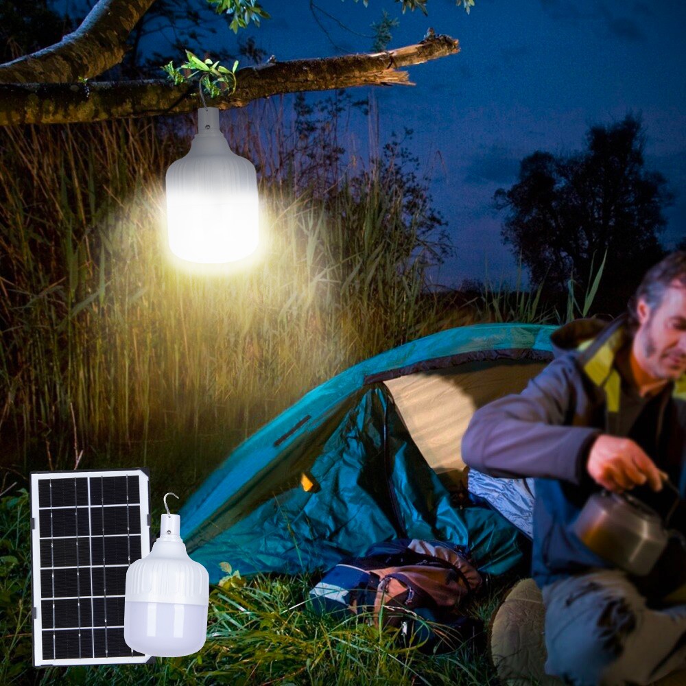 Lampada LED portatile 50W con pannello solare e telecomando SunStars