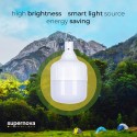 Lampada LED campeggio tenda portatile 50W con pannello solare e telecomando SunStars Offerta
