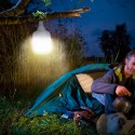 Lampada LED campeggio tenda portatile 50W con pannello solare e telecomando SunStars Saldi