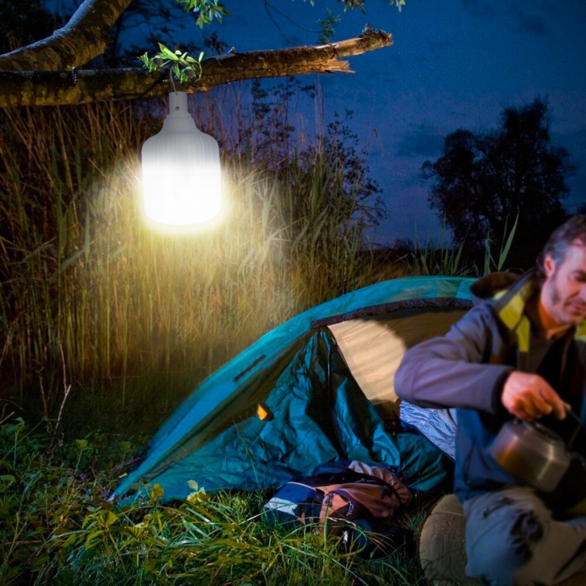 Lampe LED Camping Tente Portable 50W Avec Panneau Solaire Et Télécommande SunStars