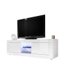 Mobile porta TV soggiorno moderno bianco lucido 2 ante Nolux Wh Basic Offerta