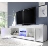 Mobile porta TV soggiorno moderno bianco lucido 2 ante Nolux Wh Basic Stock