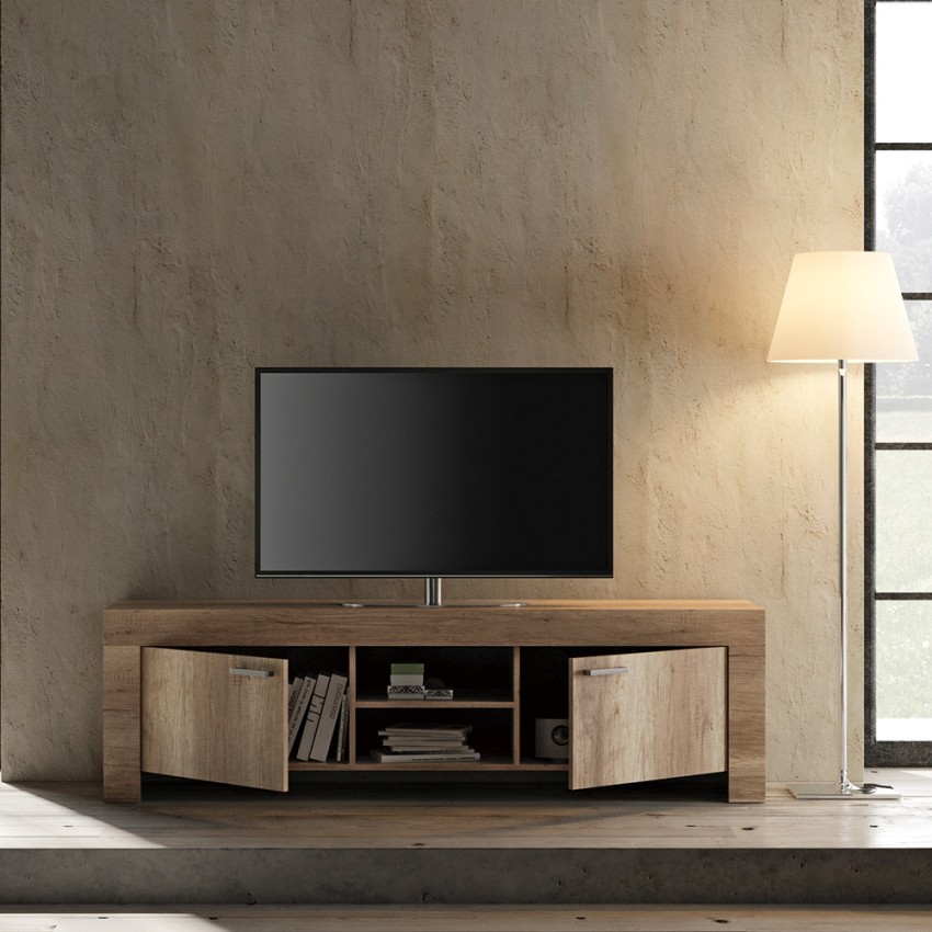 Grande Land mobile porta TV soggiorno salotto in legno 180cm 2 ante