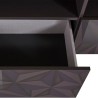 Credenza  moderna 2 ante 4 cassetti grigio lucido 241cm Prisma Rt L Stock