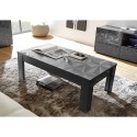 Tavolino basso soggiorno 65x122cm grigio lucido moderno Lanz Prisma Catalogo