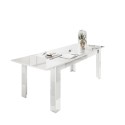 Tavolo sala da pranzo allungabile bianco lucido 90x137-185cm Most Prisma Offerta