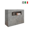 Credenza soggiorno madia moderna 2 ante grigio cemento Minus Ct Urbino Vendita