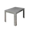 Tavolo da pranzo moderno 90x137-185cm allungabile cemento Fold Urbino Saldi