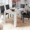 Tavolo da pranzo legno allungabile 90x137-185cm bianco lucido Vigo Urbino Vendita