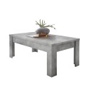 Tavolino basso moderno salotto 65x122cm grigio cemento Iseo Urbino Offerta