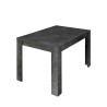 Tavolo allungabile design moderno 90x137-185cm legno nero Diogo Urbino Saldi