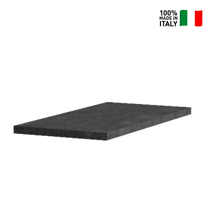 Urbino allunga 48cm per tavolo da pranzo nero ossido Log 180x90cm