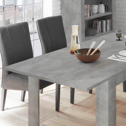 Allunga 48cm per tavolo da pranzo Icaro 180x90cm grigio cemento Urbino Promozione