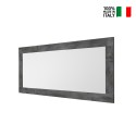 Specchiera da parete specchio moderno nero 75x170cm Moment Urbino Vendita